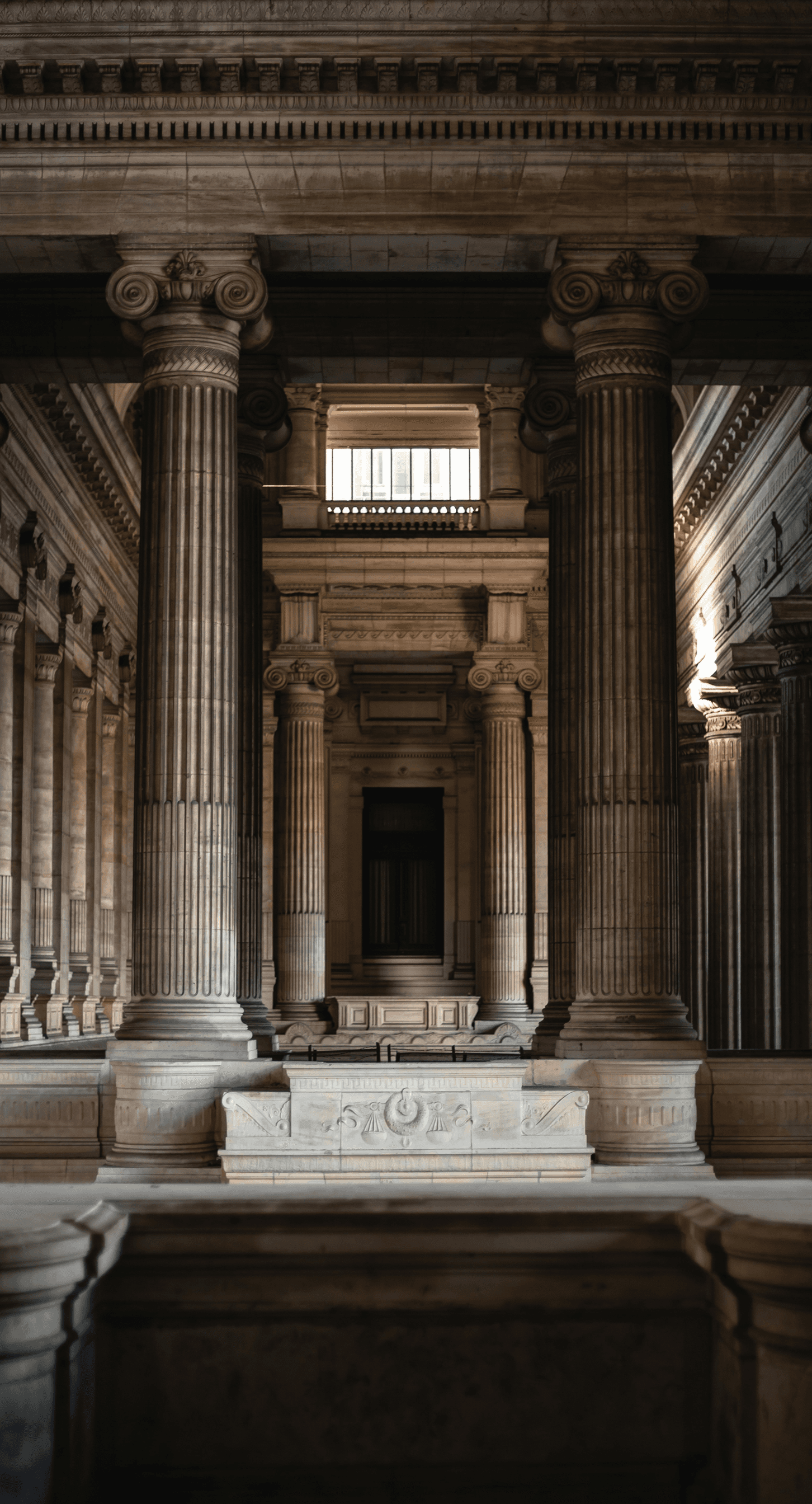 Legal building with columns